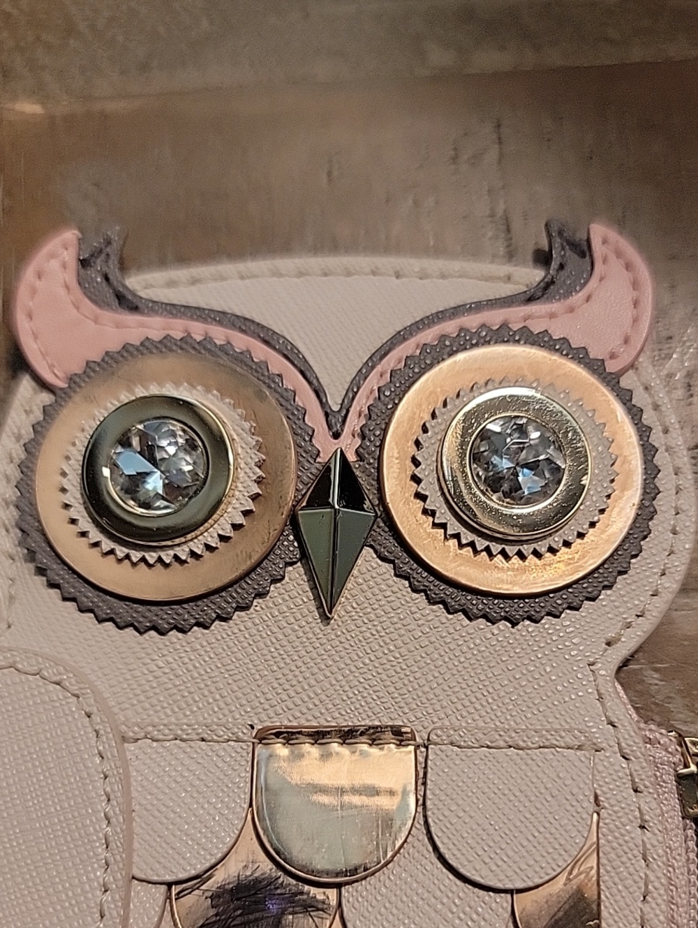 kate spade Blaze A Trail Beige and Pink Owl Coin Holder - Picture 5 of 14